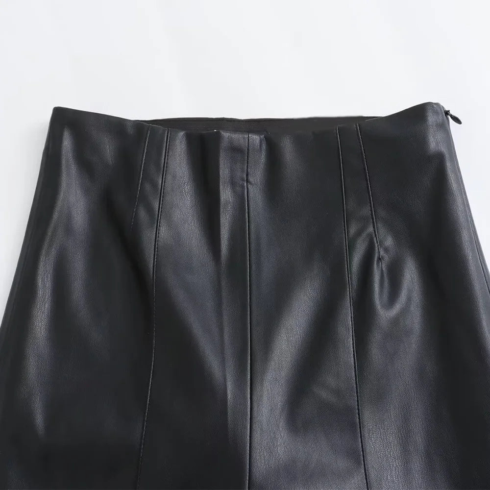 Patch Boutique Leather Look Leggings
