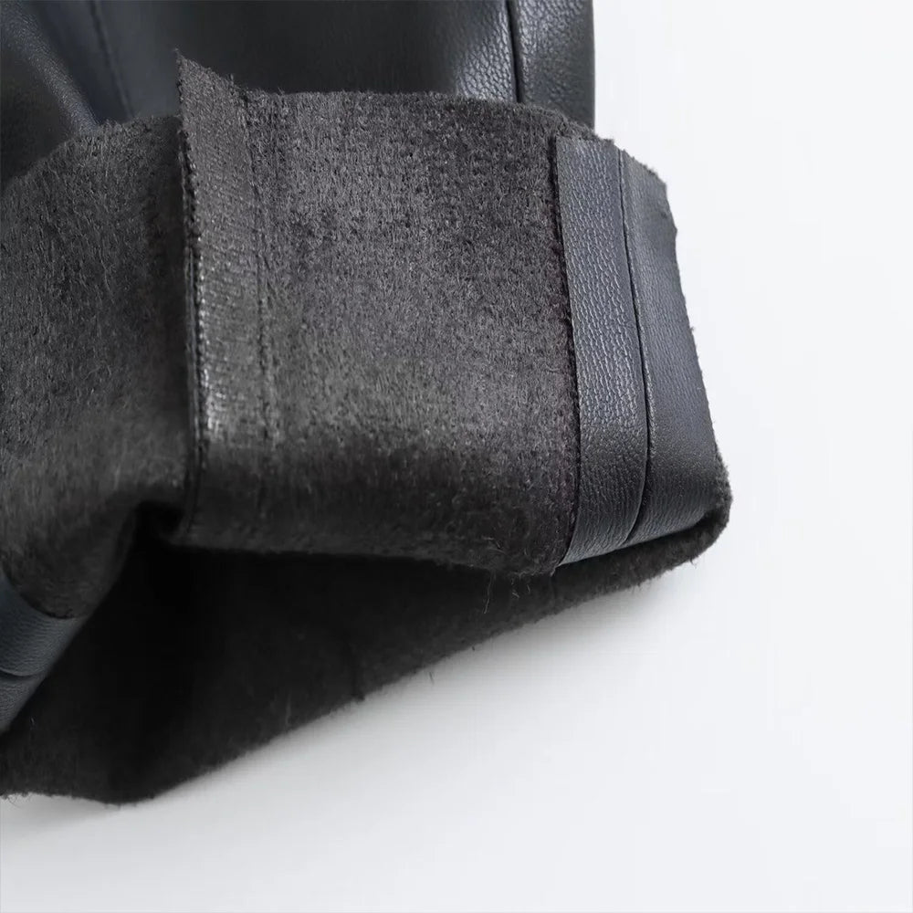 Patch Boutique Leather Look Leggings