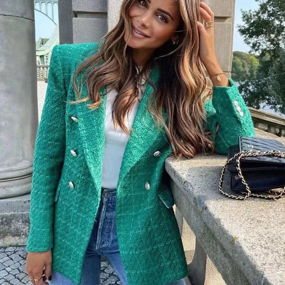 Patch Boutique Double Breasted Blazer