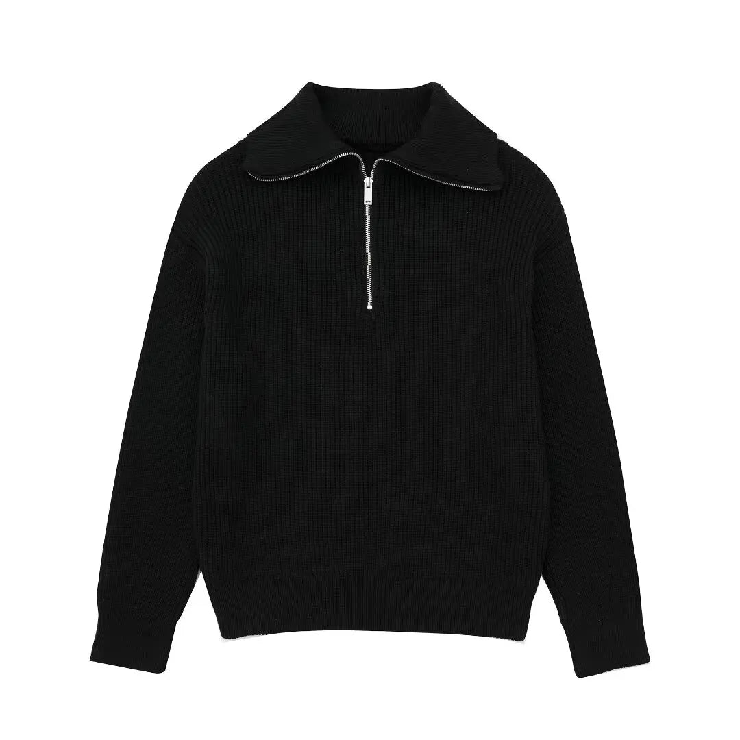 Trafza Ribbed Half Zip