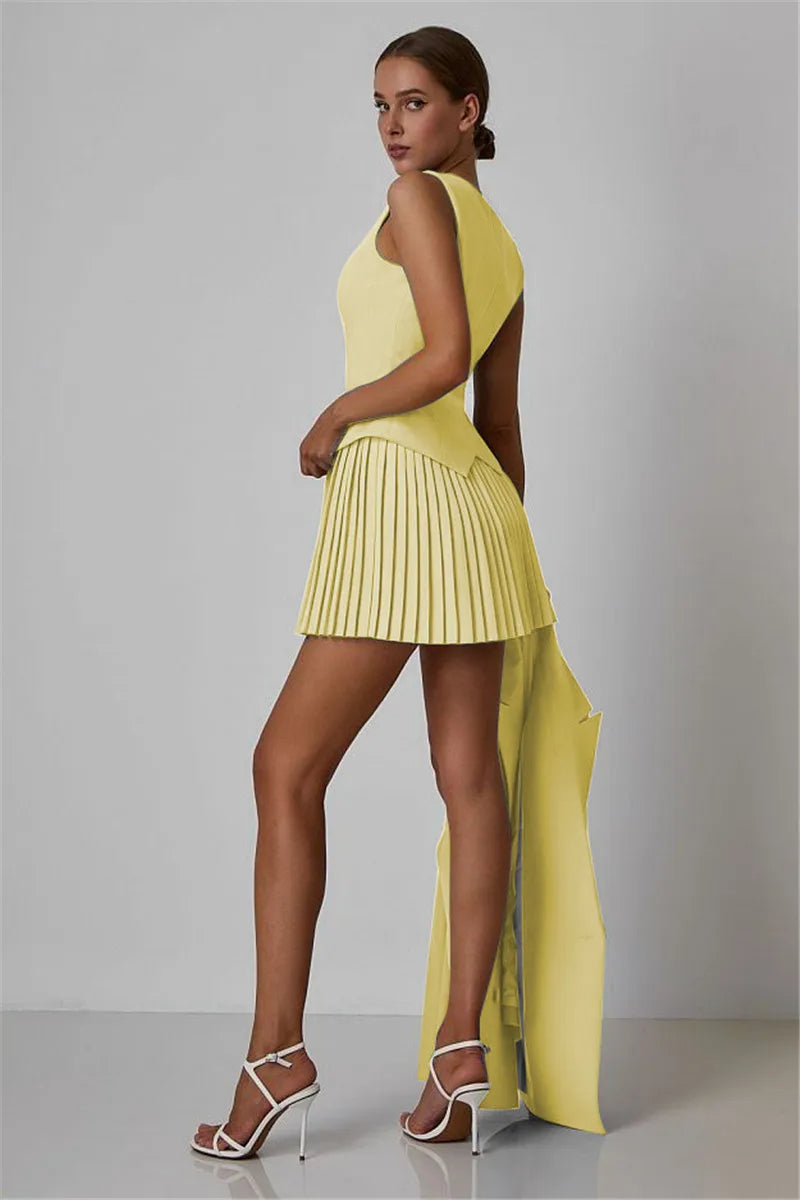 RUXY - Two piece Single Breast & Skirt Set