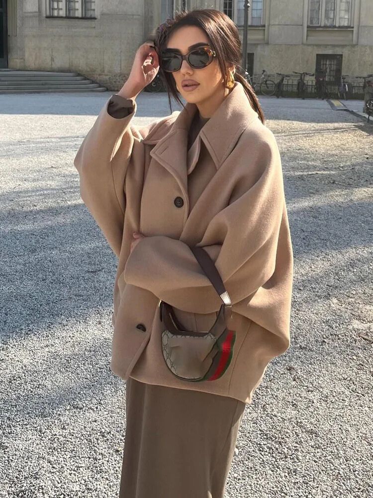 Trafza Wide Sleeve Coat
