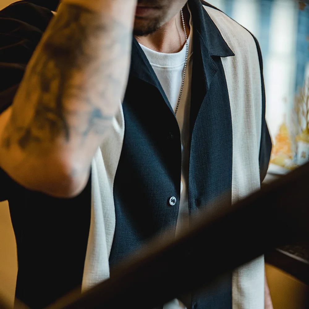 Maden Two Tone Island Shirt