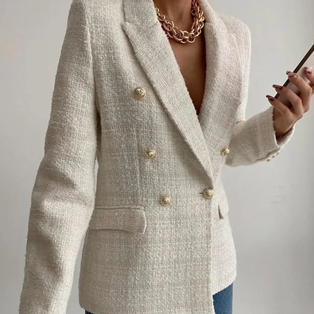 Patch Boutique Double Breasted Blazer