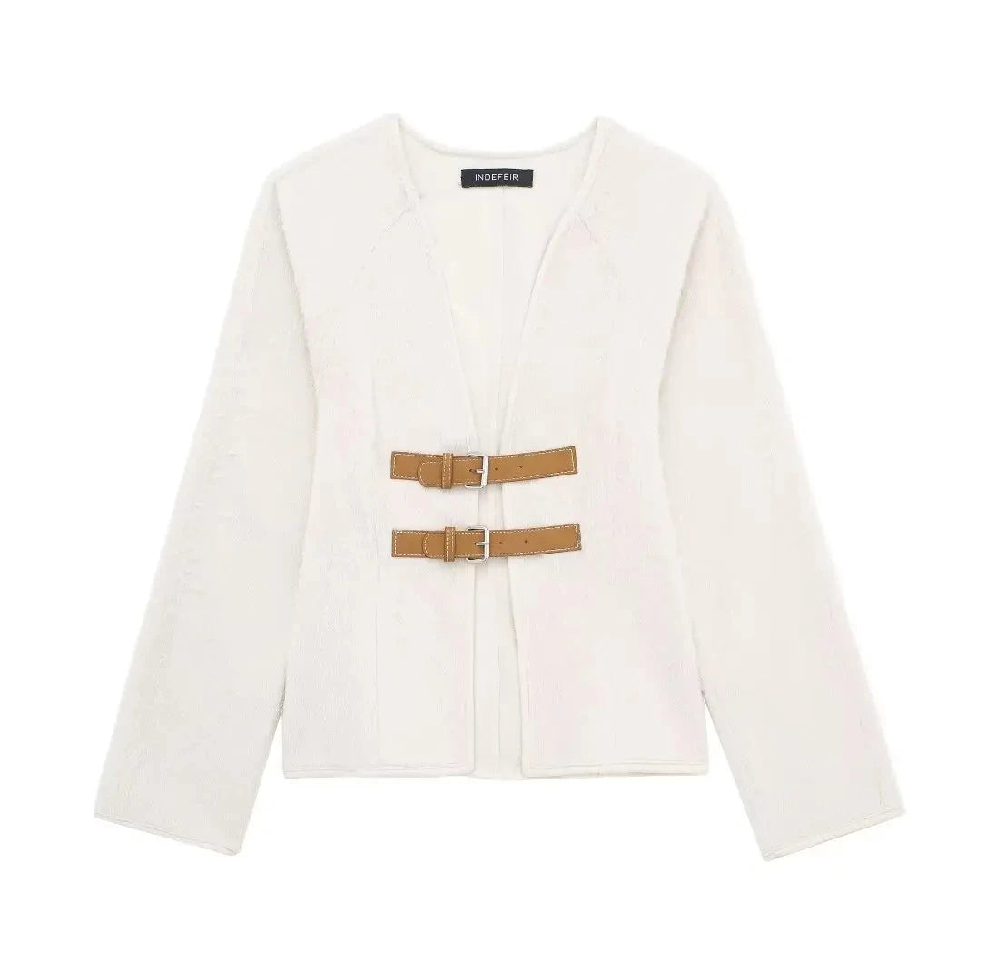 Trafza Buckle Sweater