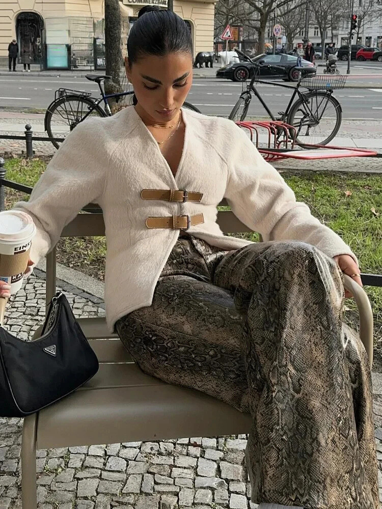 Trafza Buckle Sweater