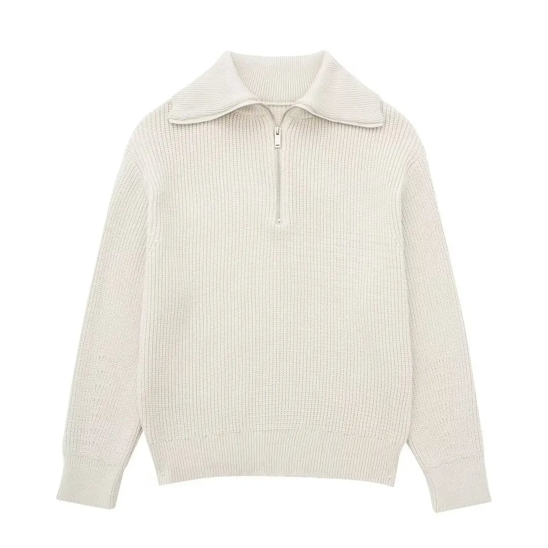 Trafza Ribbed Half Zip