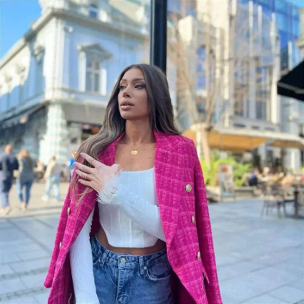Patch Boutique Double Breasted Blazer