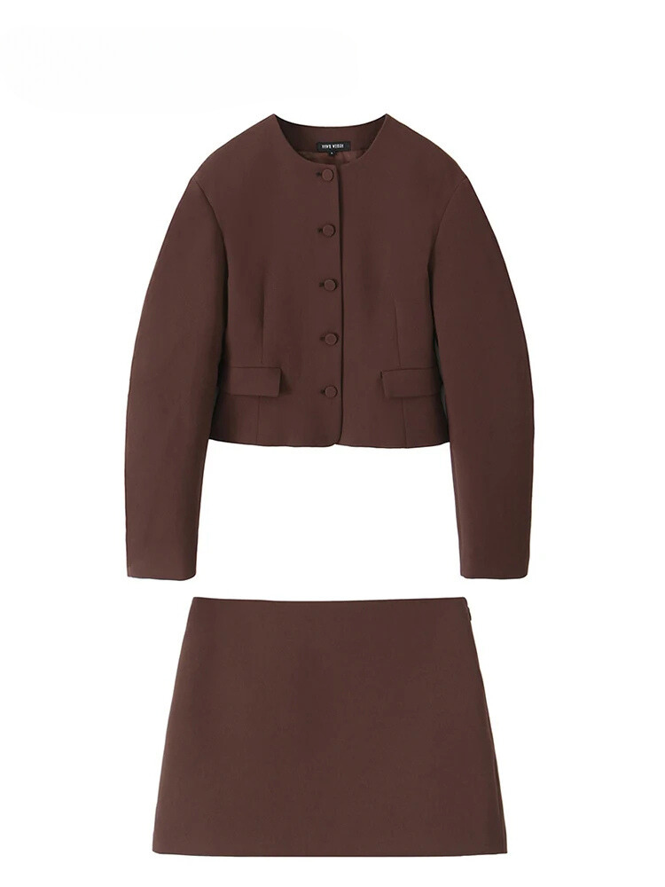 Trafza Elegant Skirt & Jacket Set