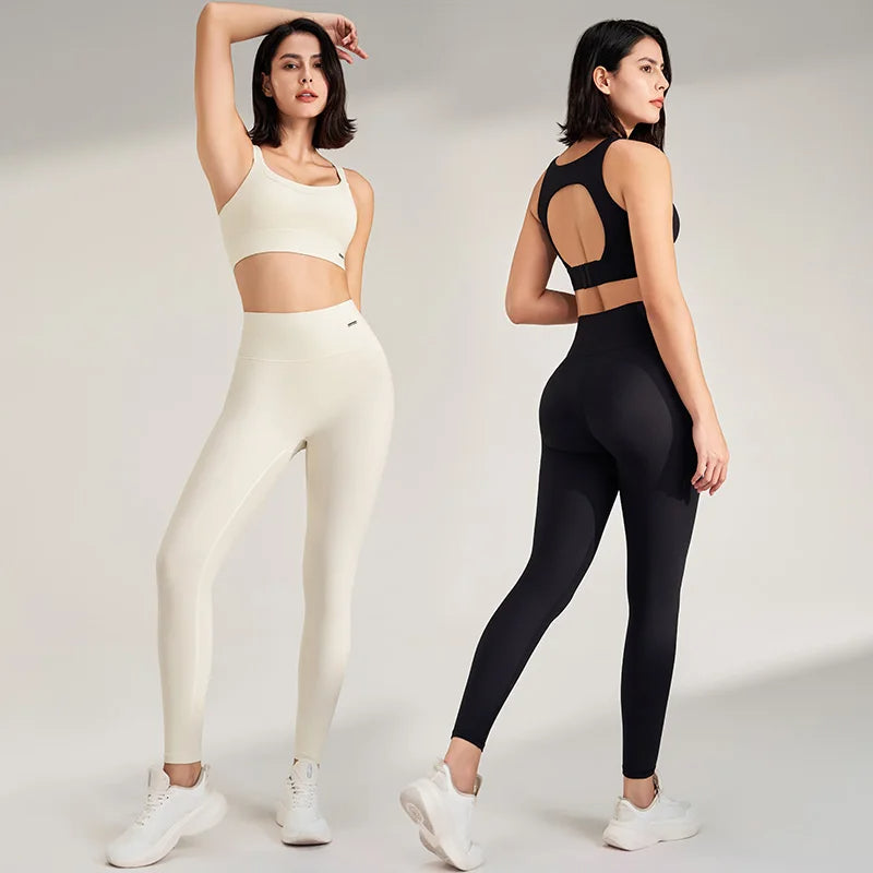 Naqiya Open back Two Piece Gym Set