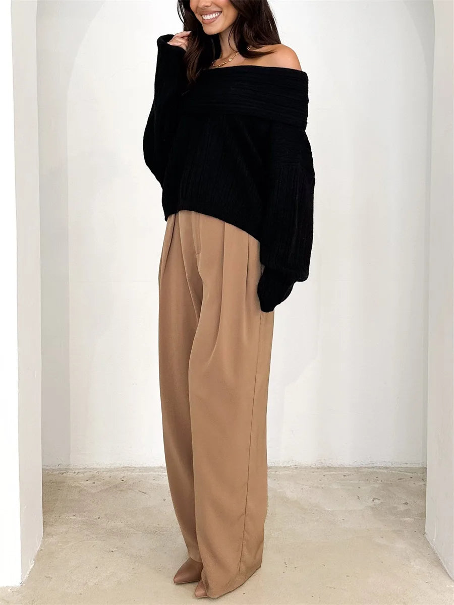 Patch Boutique Off Shoulder Knit