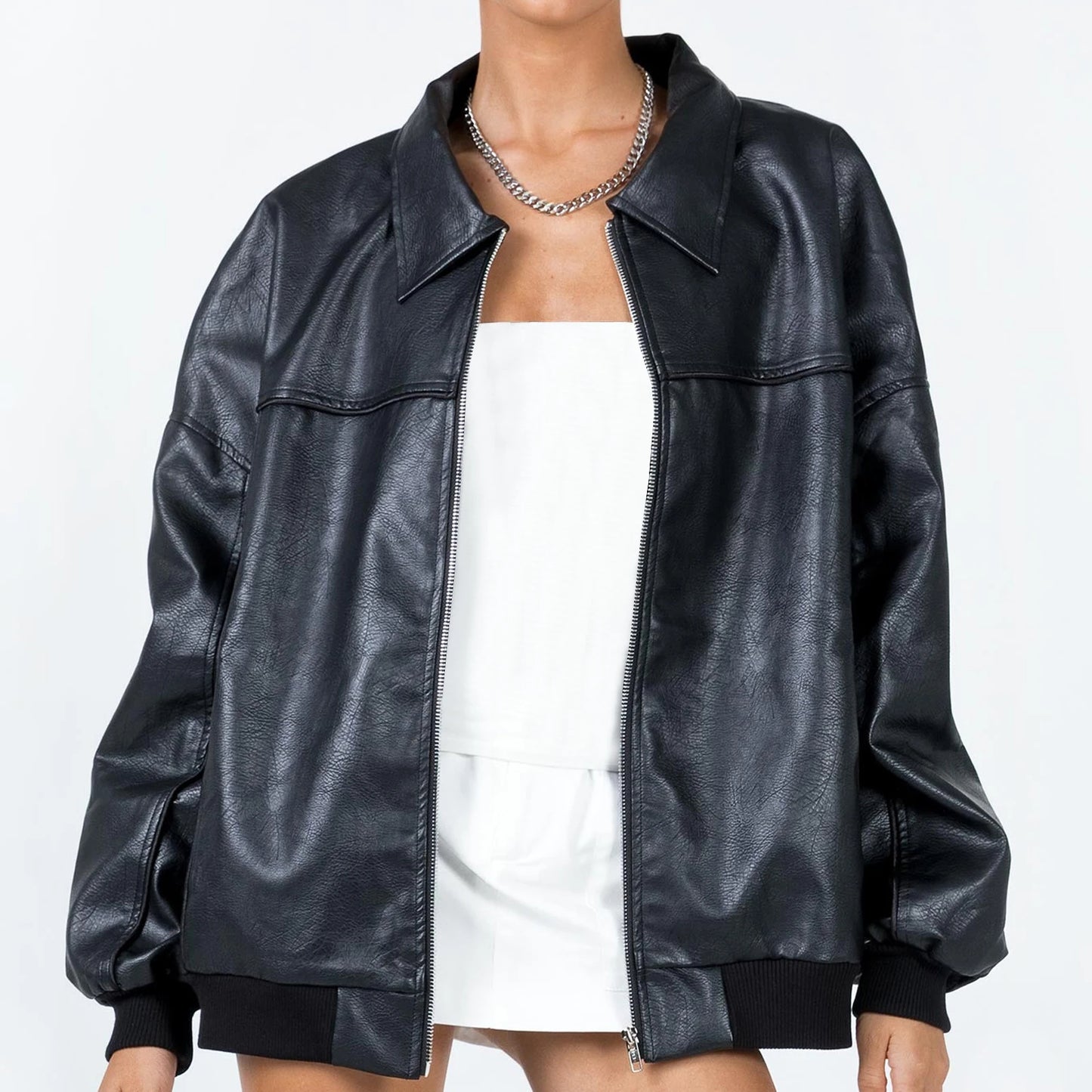 Patch Boutique Oversized Bomber Jacket