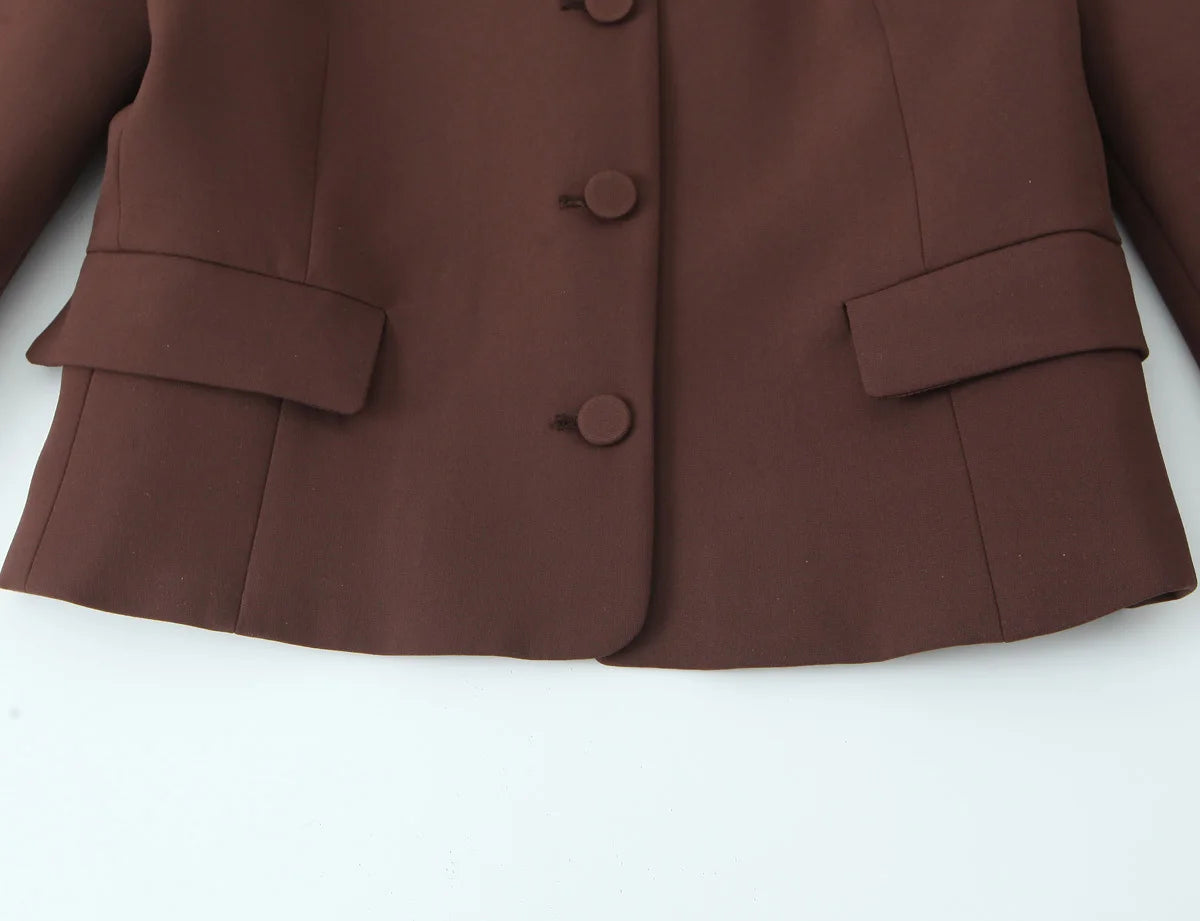 Trafza Elegant Skirt & Jacket Set
