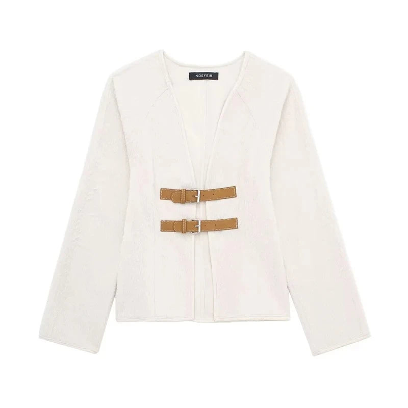 Trafza Buckle Sweater