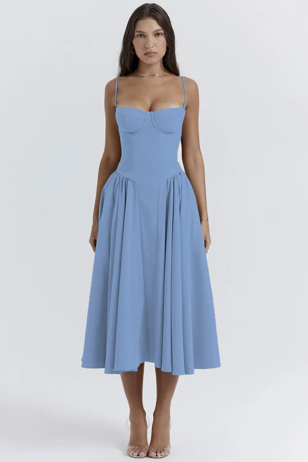 Sleeveless Pleated Dress