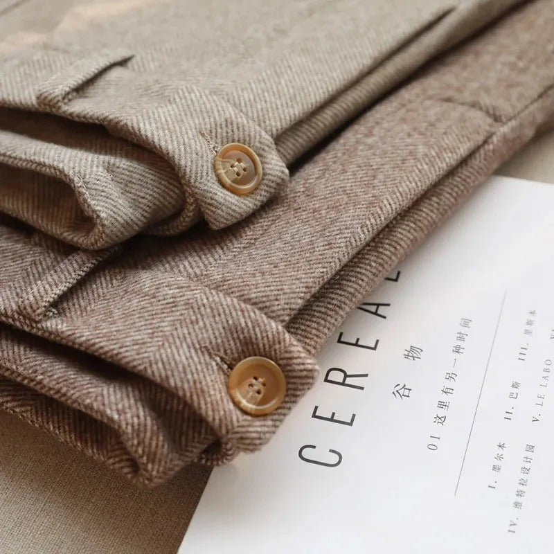 M Essentials Tweed Style Pencil Trouser