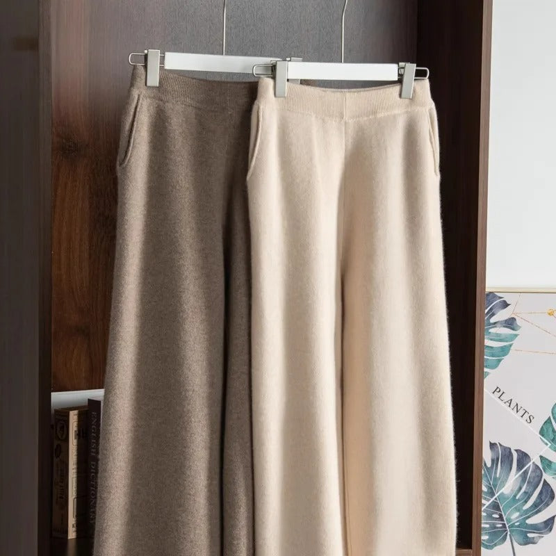 M Essentials High Waist Knitted Trousers