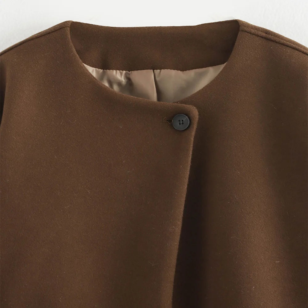 Patch Boutique Single Button Coat
