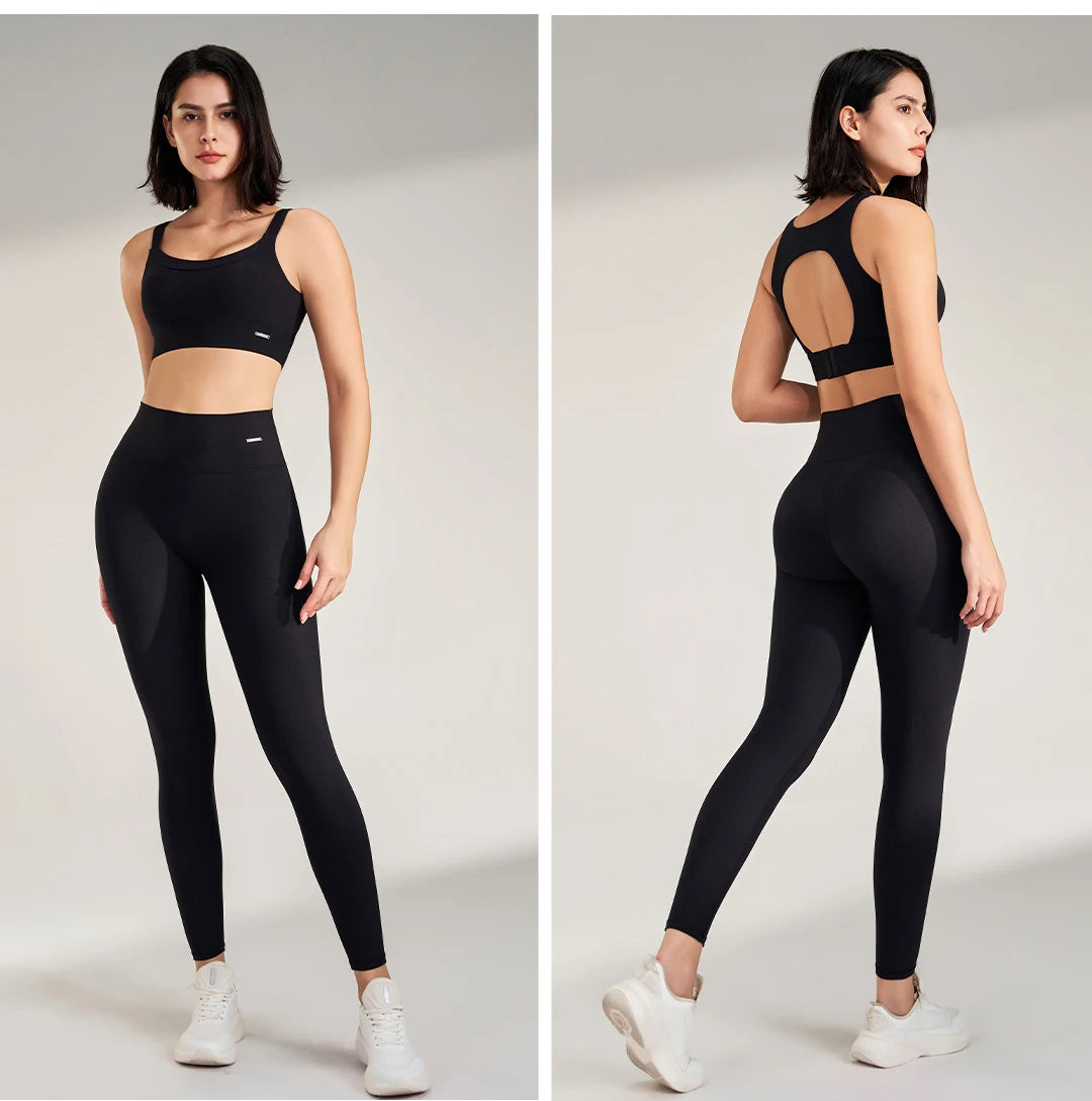Naqiya Open back Two Piece Gym Set