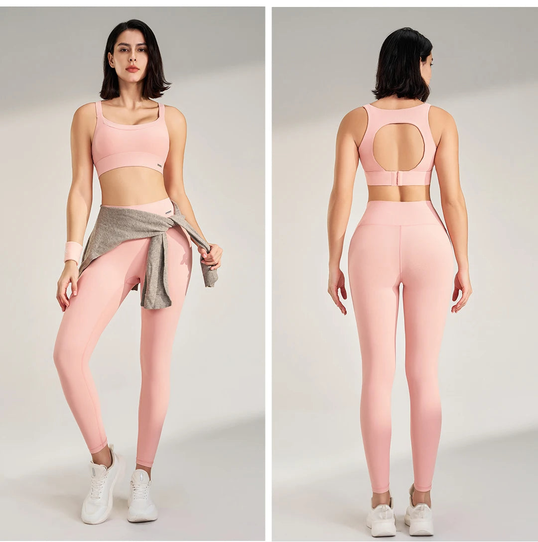 Naqiya Open back Two Piece Gym Set