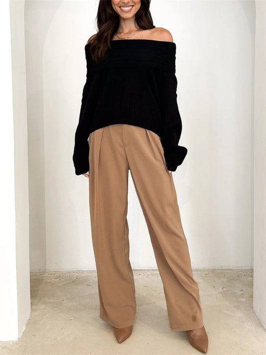 Patch Boutique Off Shoulder Knit