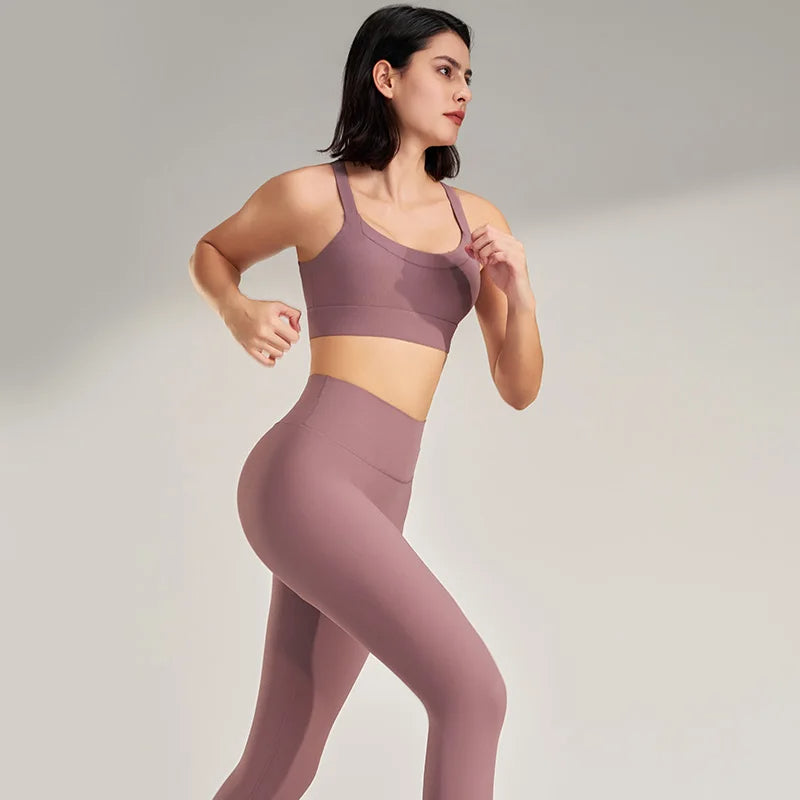 Naqiya Open back Two Piece Gym Set