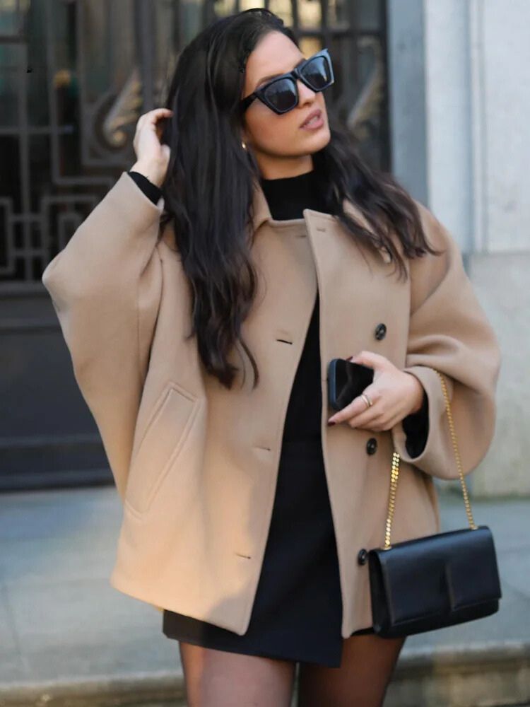 Trafza Wide Sleeve Coat
