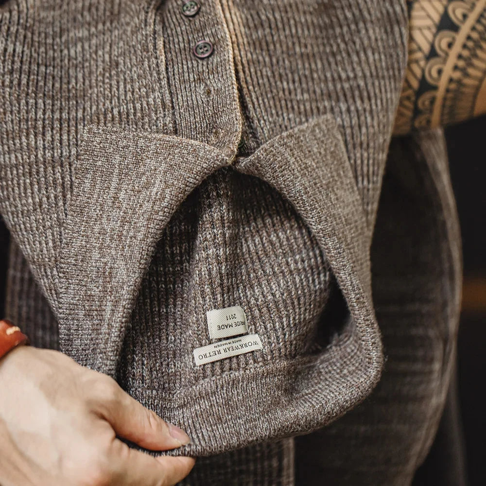 Maden Loose Fit Polo Sweater