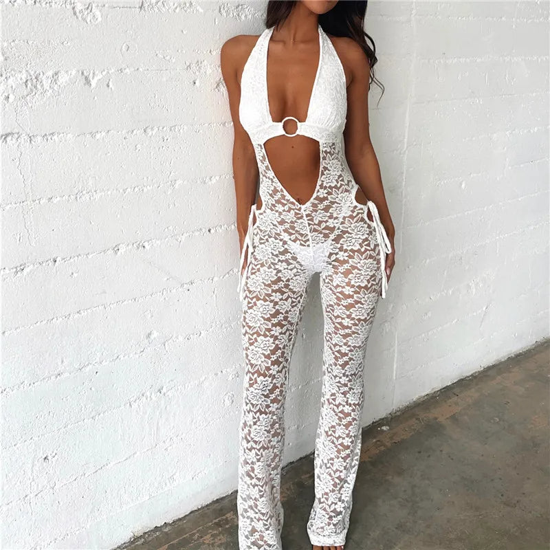 Patch Boutique Lace Jumpsuit