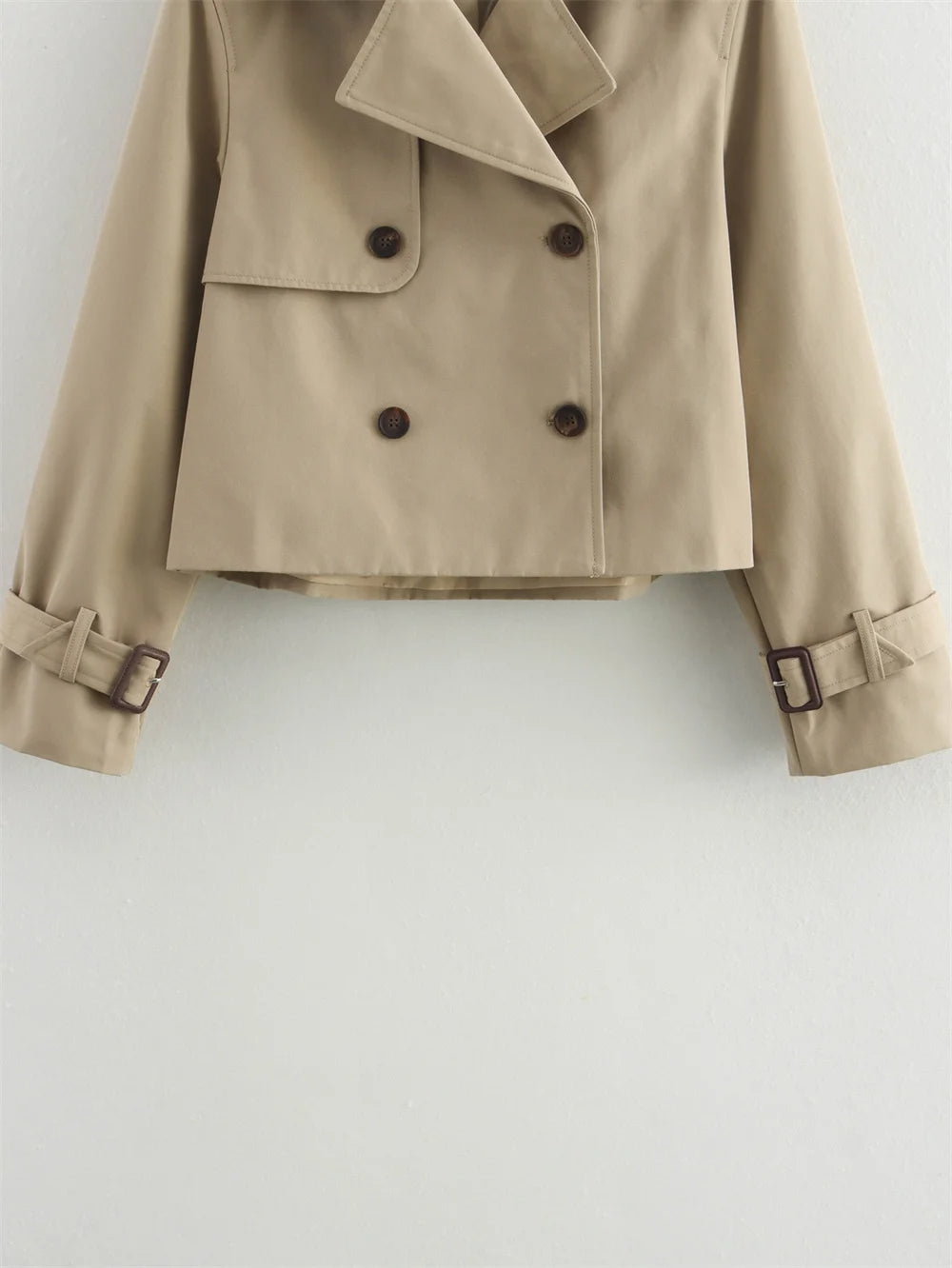 Patch Boutique Crop Trench Coat