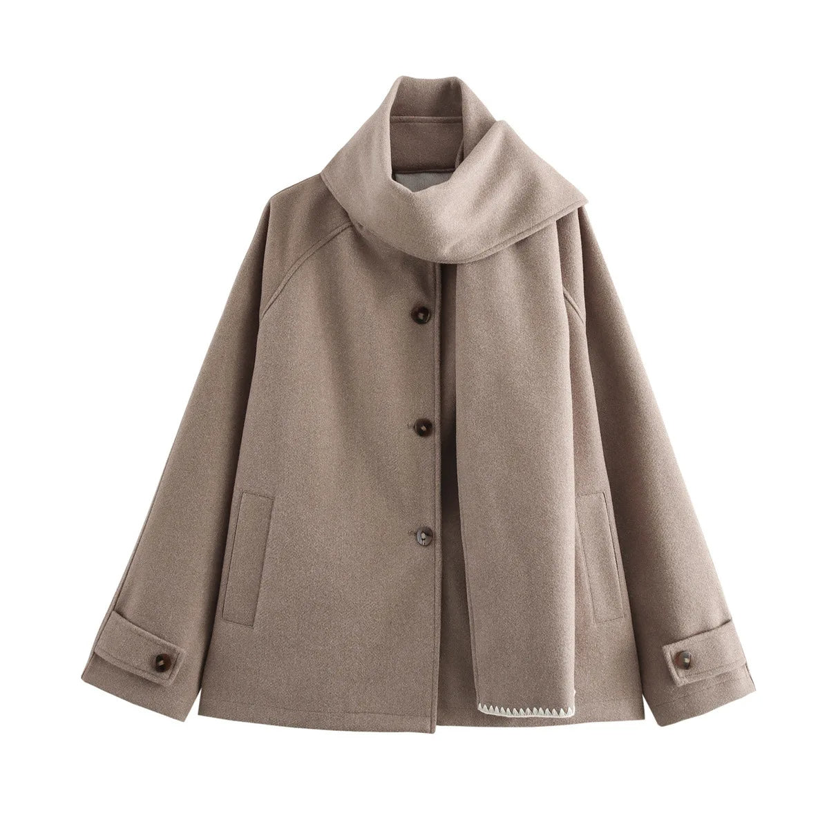 Patch Boutique Scarf Coat