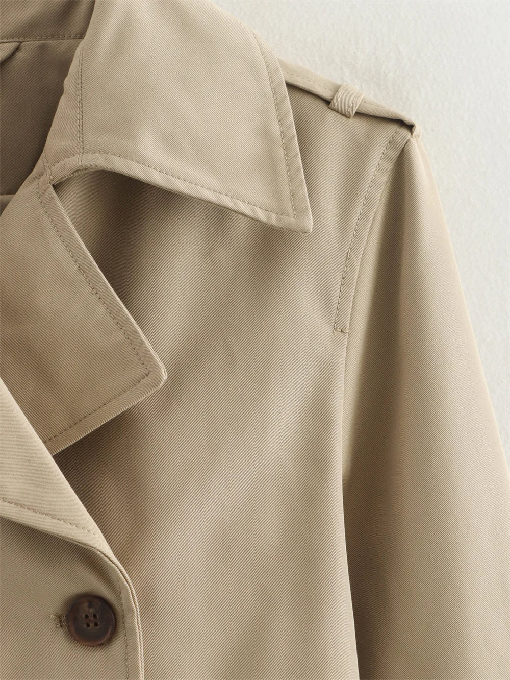 Patch Boutique Crop Trench Coat
