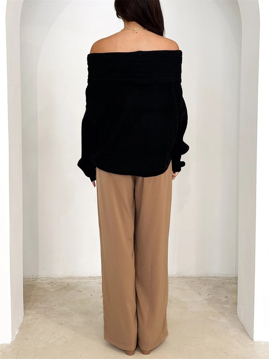 Patch Boutique Off Shoulder Knit