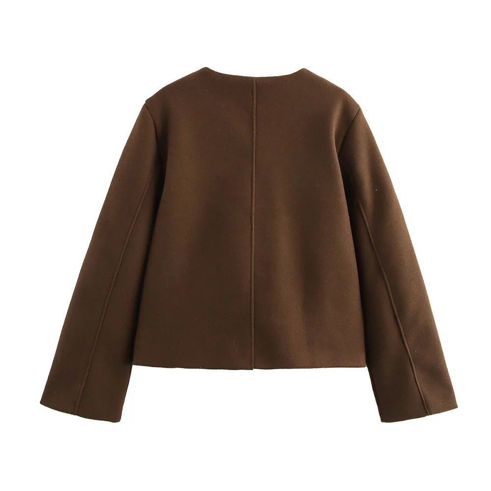 Patch Boutique Single Button Coat