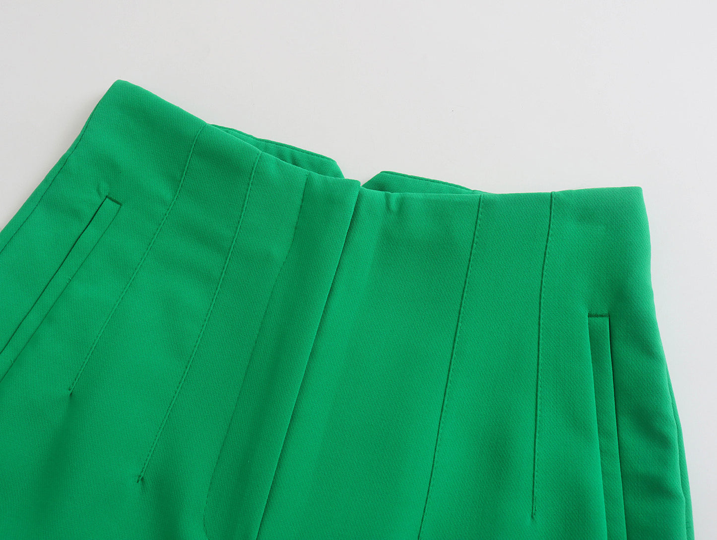 High Waisted Straight Fit Trousers