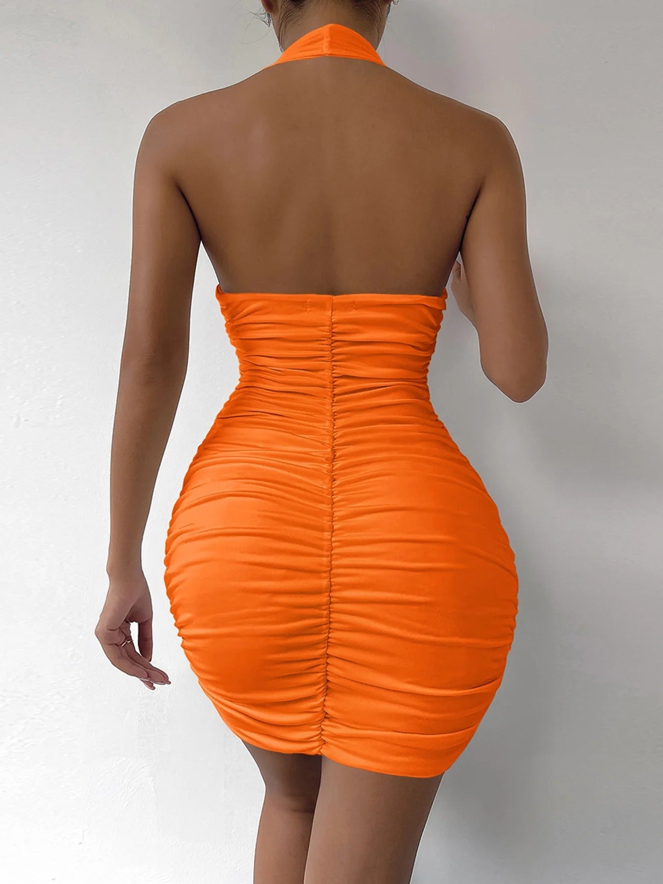 Trafza Deep V Neck Sleeveless Dress