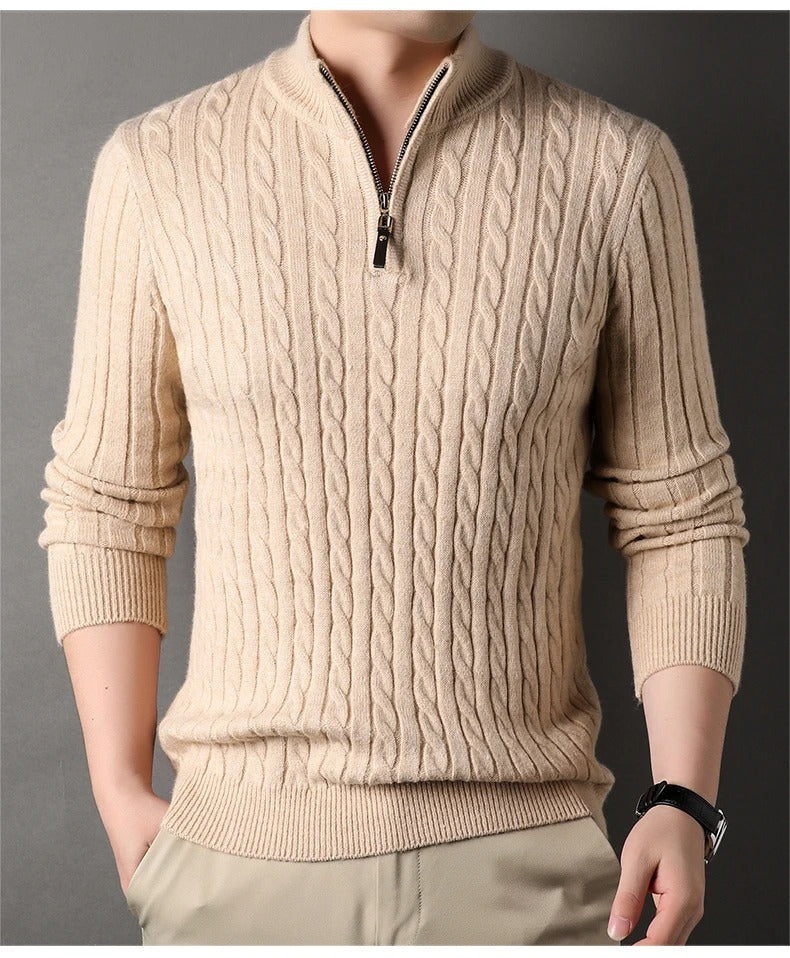 M Knitted Quarter Zip