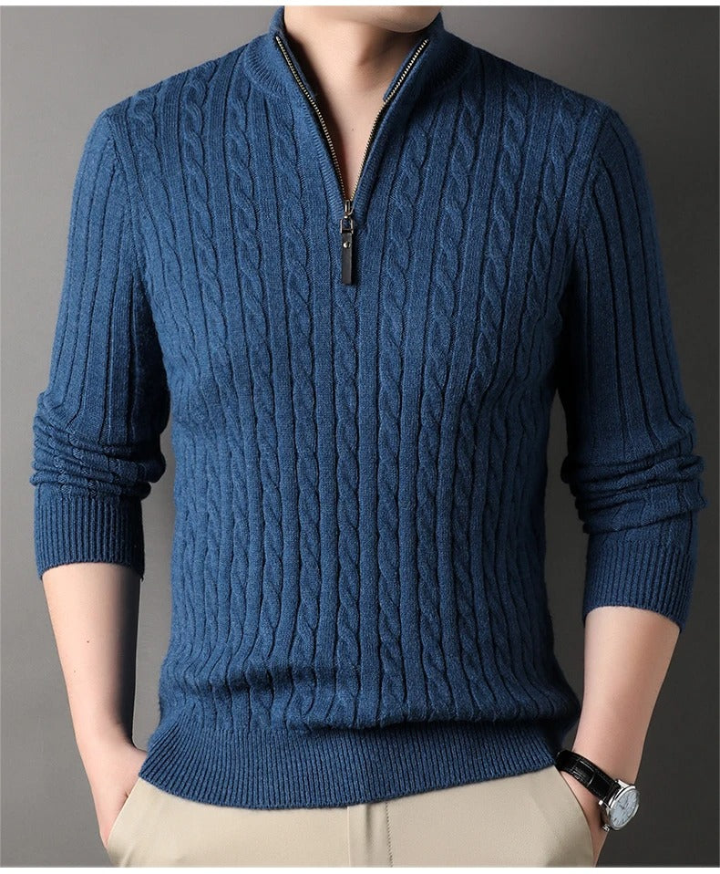 M Knitted Quarter Zip