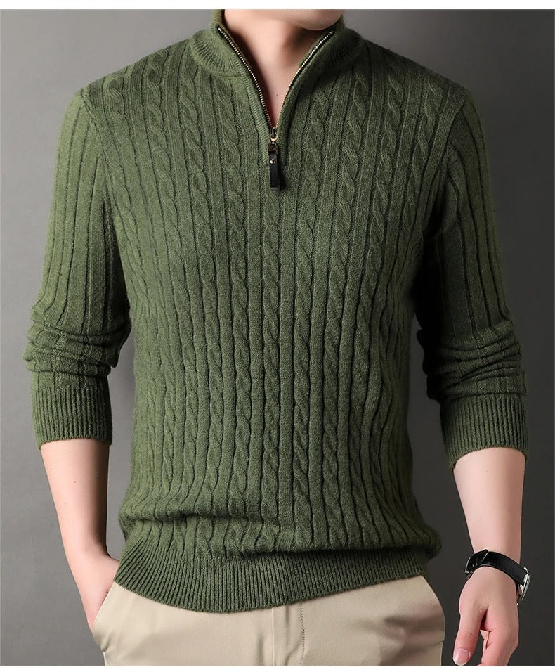 M Knitted Quarter Zip