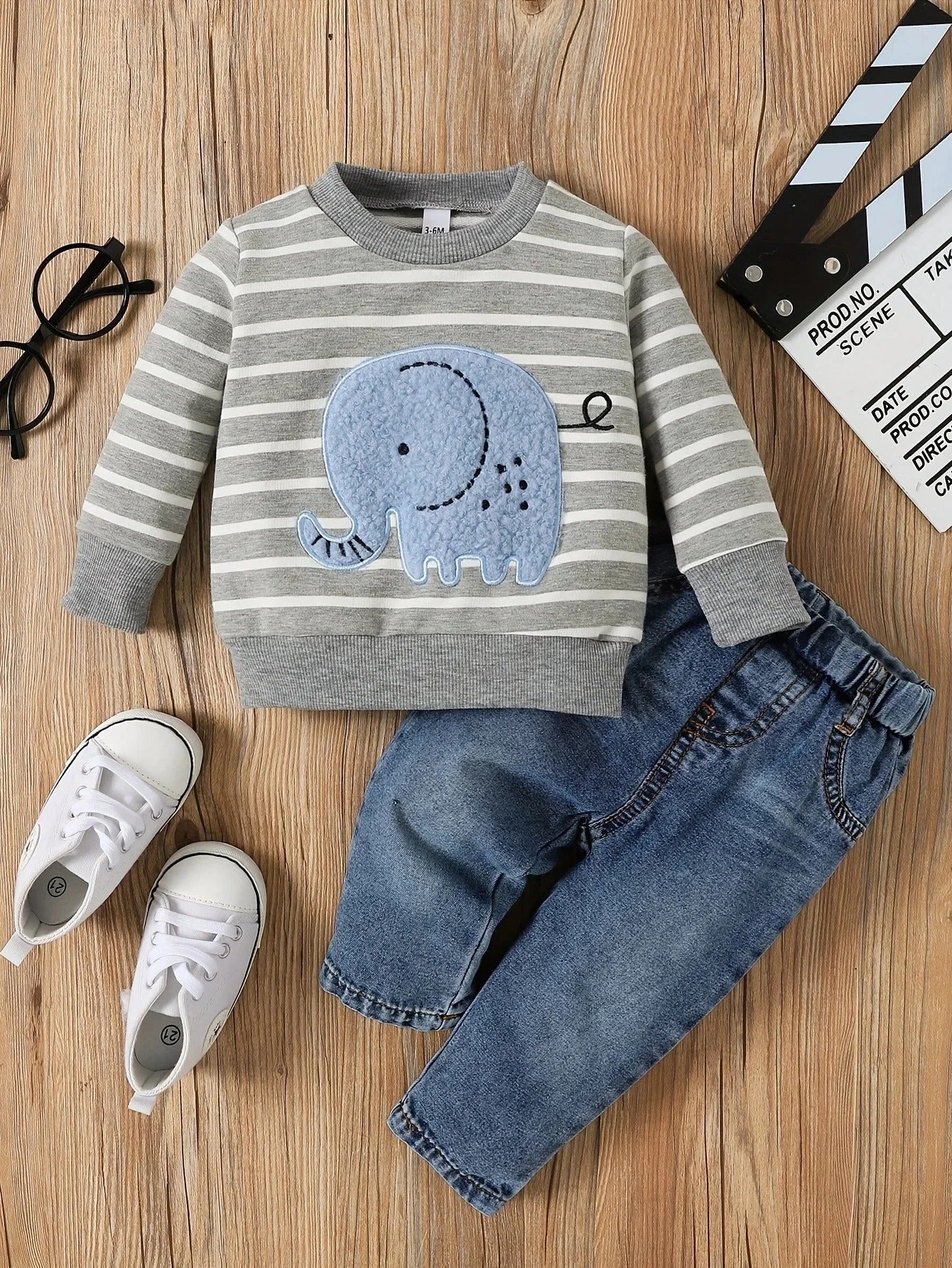 Kids Choice - Elephant top and Jeans set