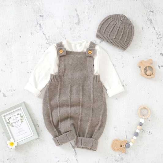 Kids Choice Woolly Dungarees and Hat