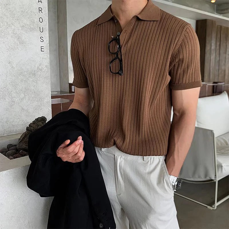 Fashion House Mens Knit Polo