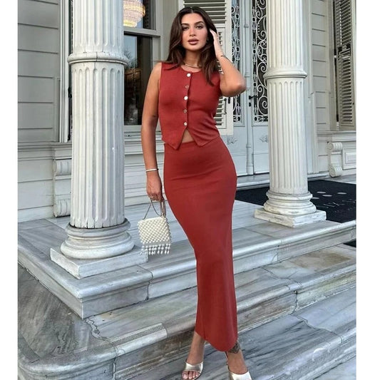 Trafza 2 Piece Skirt Set