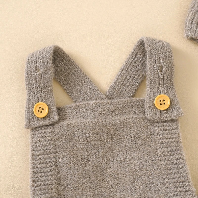 Kids Choice Woolly Dungarees and Hat