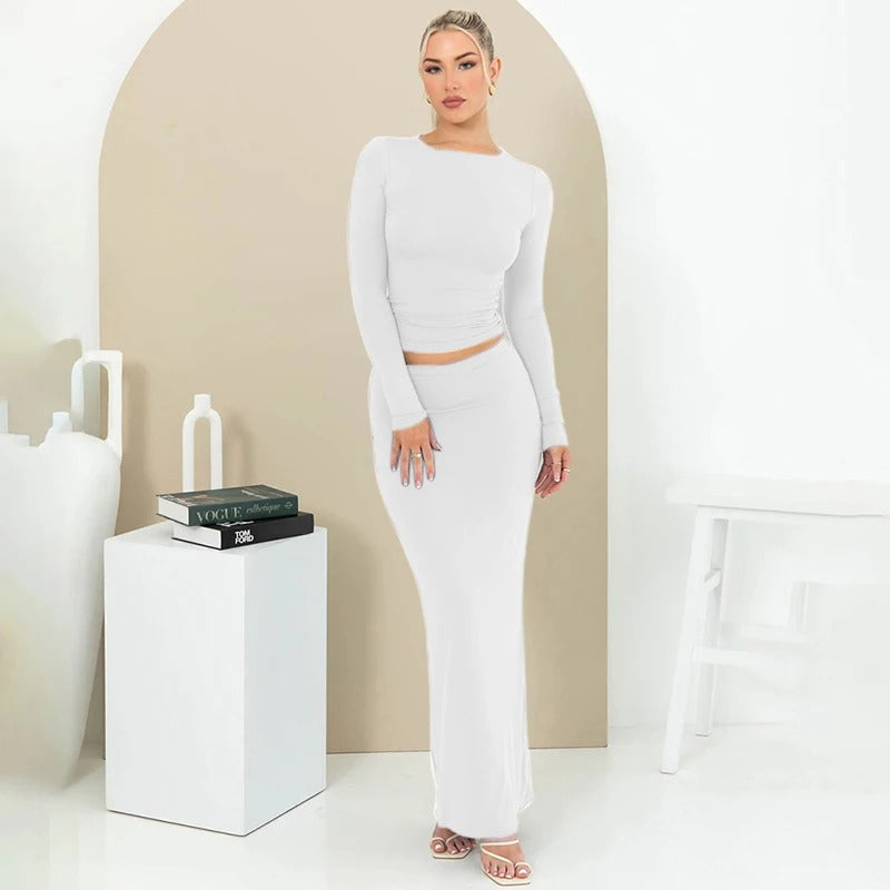 WP Round Neck Long Two Piece