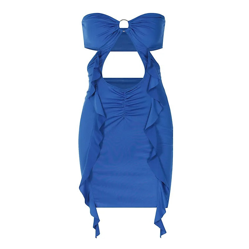WP Strapless Ruffle Dress