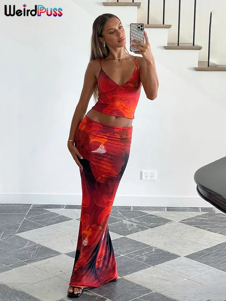 WP Tie Dye Two Piece Maxi