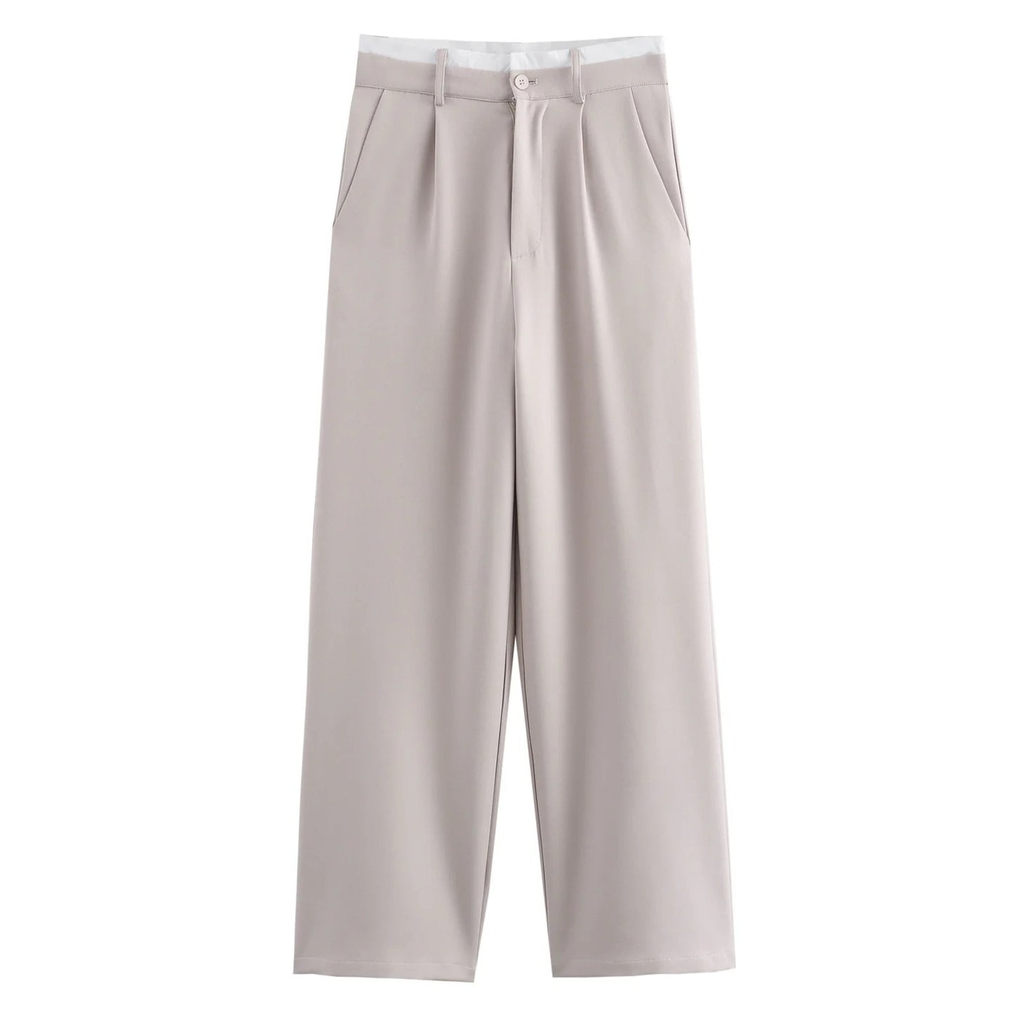 Trafza Single Breasted Crop Vest & Trouser Set