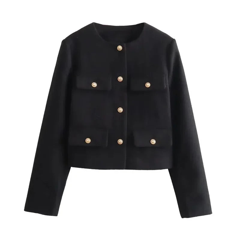 Trafza Royal Button Down Jacket