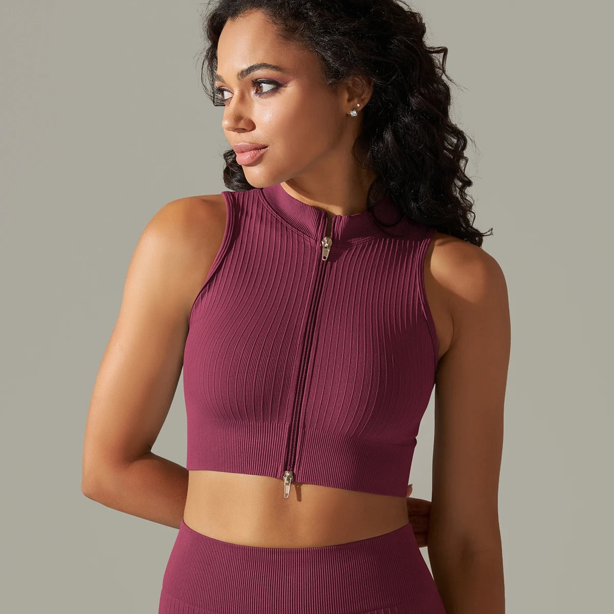 WS Zip up Sports Tank